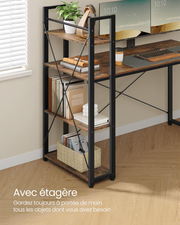 Magnifique Bureau Bois Métal pour la maison