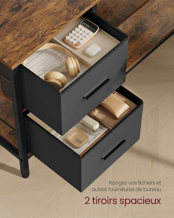 Original Bureau d'angle industriel pour la maison