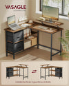 Bureau d'angle industriel