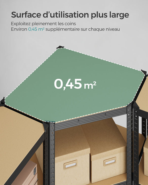 Magnifique Etagère d'angle industrielle pour la maison