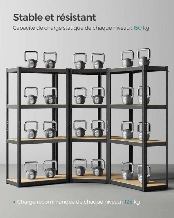 Original Etagère d'angle industrielle pour la maison
