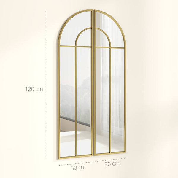 Authentique Miroir Verrière Doré tendance