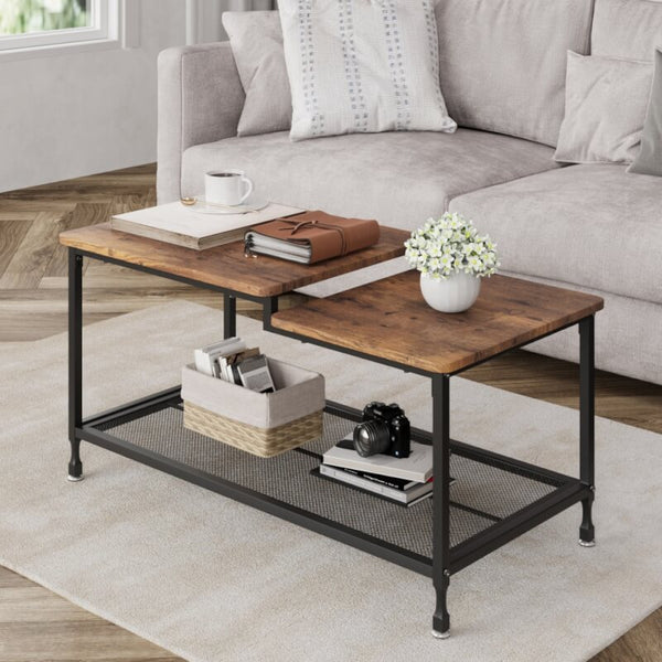 Table Basse Style Industriel Métal