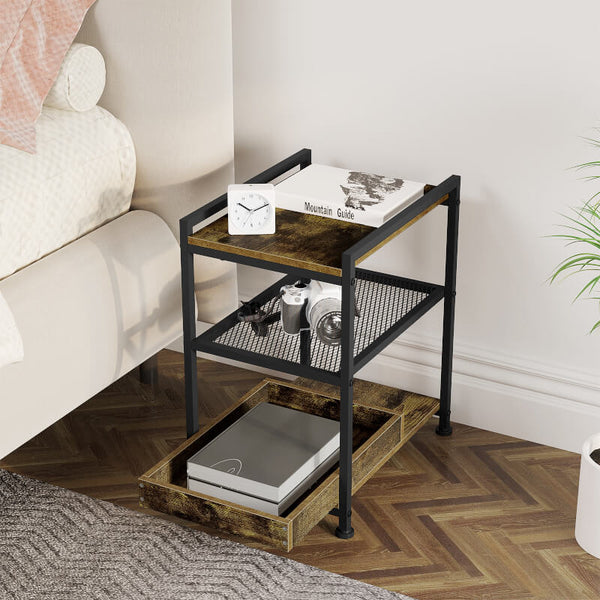 Magnifique Table de Chevet Industriel Métal pour la maison