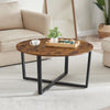 Table Basse Ronde Bois et Metal