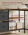 Superbe Bureau d'angle industriel de qualité