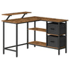 Authentique Bureau d'angle industriel pour la maison